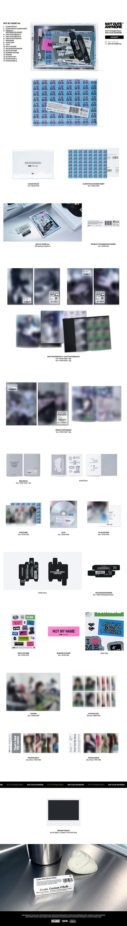 (PREVENTA) ILLIT - 1st Single Album [NOT CUTE ANYMORE] (SIGNED)