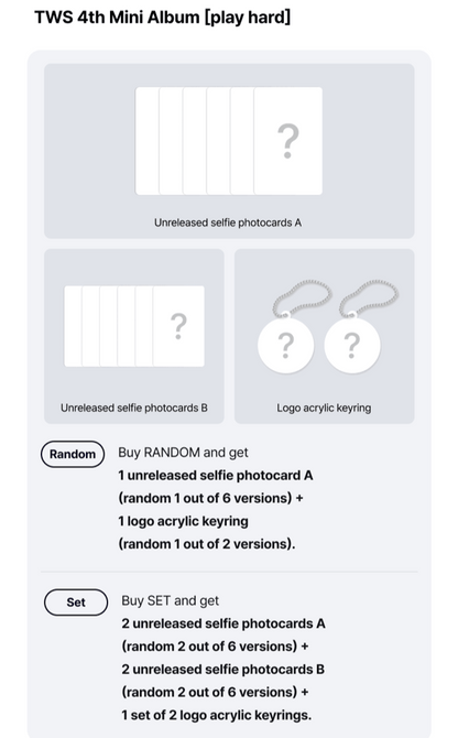 (PREVENTA) TWS - 4th Mini Album [PLAY HARD] + WEVERSE GIFT