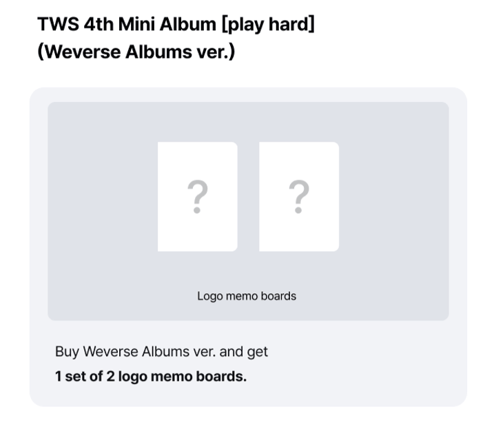 (PREVENTA) TWS - 4th Mini Album [PLAY HARD] + WEVERSE GIFT
