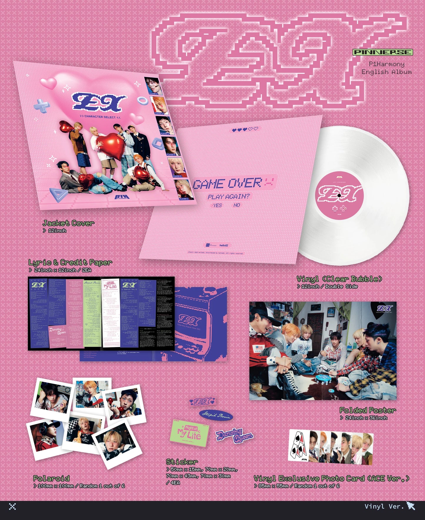 (PREVENTA) P1Harmony - [EX] LIMITED SIGNED VINYL (SIGNED)