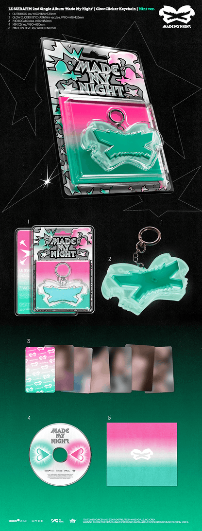 (PREVENTA) LE SSERAFIM - 2ND SINGLE [MADE MY NIGHT]