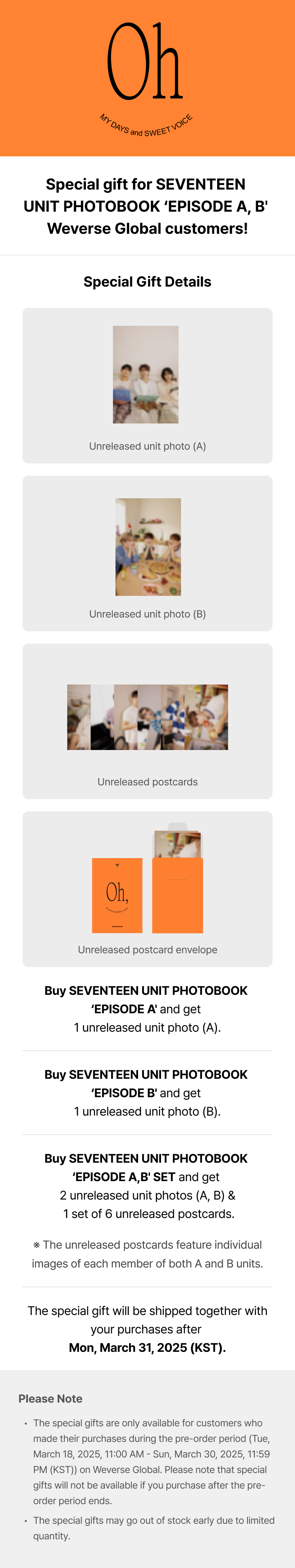 (PREVENTA) SEVENTEEN - SEVENTEEN UNIT PHOTOBOOK ‘EPISODE A,B' + WEVERSE GIFT