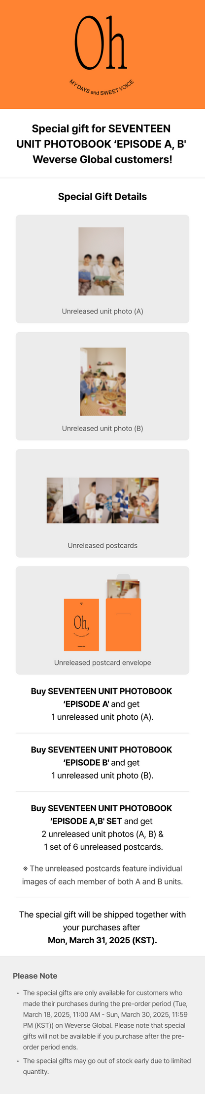 (PREVENTA) SEVENTEEN - SEVENTEEN UNIT PHOTOBOOK ‘EPISODE A,B' + WEVERSE GIFT