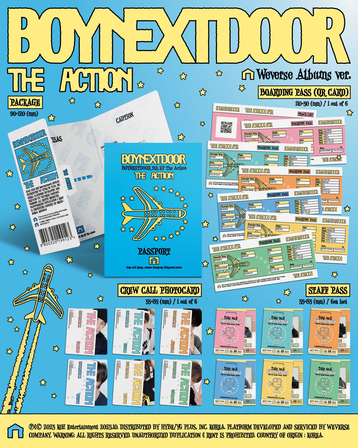 (PREVENTA) BOYNEXTDOOR - 5th EP [The Action] + WEVERSE GIFT