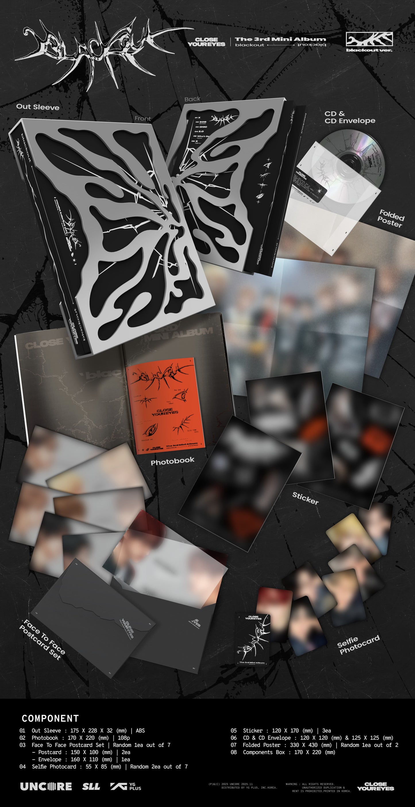 (PREVENTA) CLOSE YOUR EYES - The 3rd Mini Album [BLACKOUT]