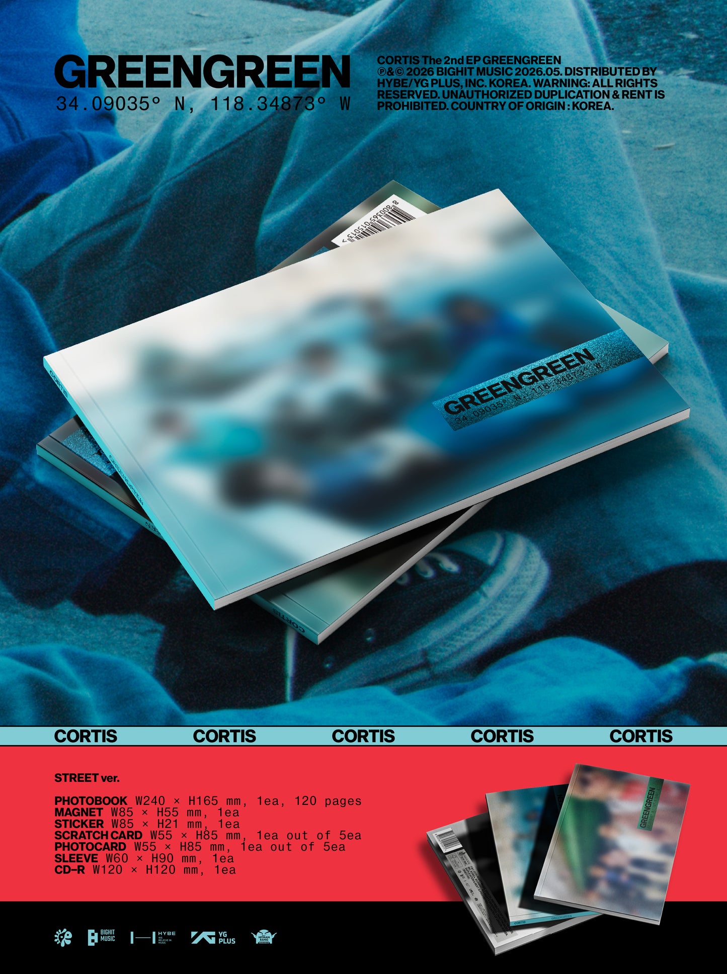 (PREVENTA) CORTIS - The 2nd EP [GREENGREEN] + APPLEMUSIC GIFT