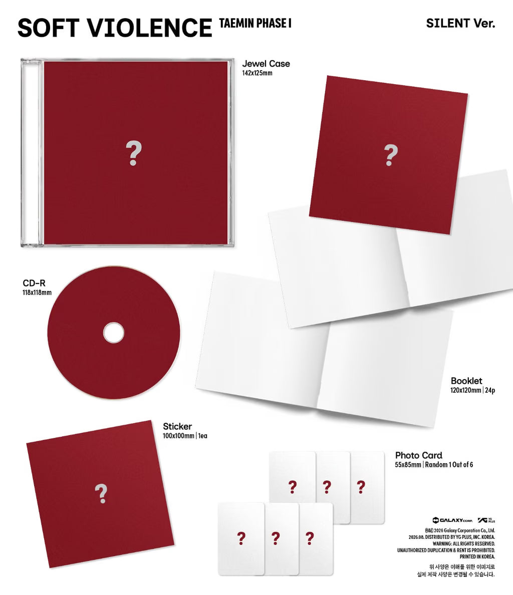(PREVENTA) TAEMIN - [PHASE I : Soft Violence]
