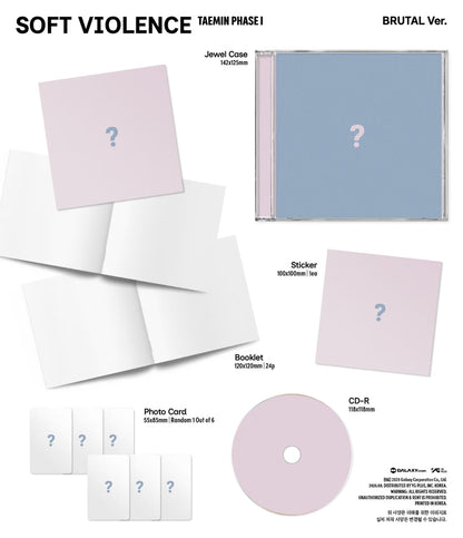 (PREVENTA) TAEMIN - [PHASE I : Soft Violence]
