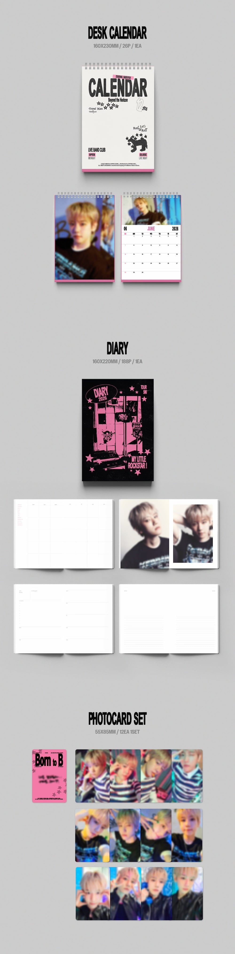 (PREVENTA) BAEKHYUN- 2026 SEASON’S GREETINGS [Born to B] + P.O.B