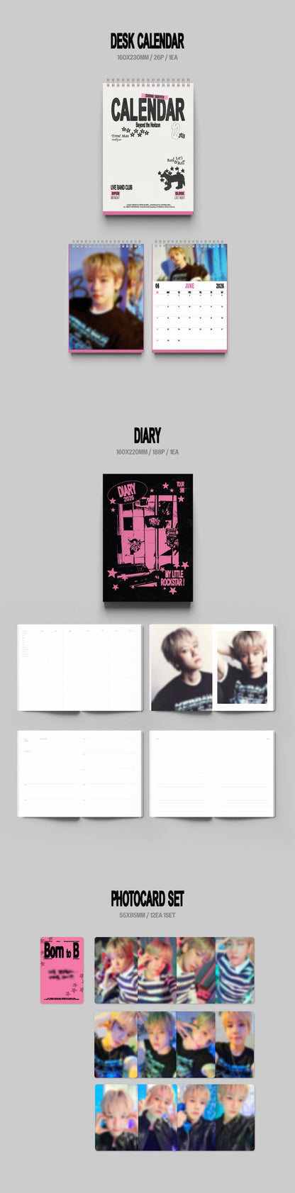 (PREVENTA) BAEKHYUN- 2026 SEASON’S GREETINGS [Born to B] + P.O.B