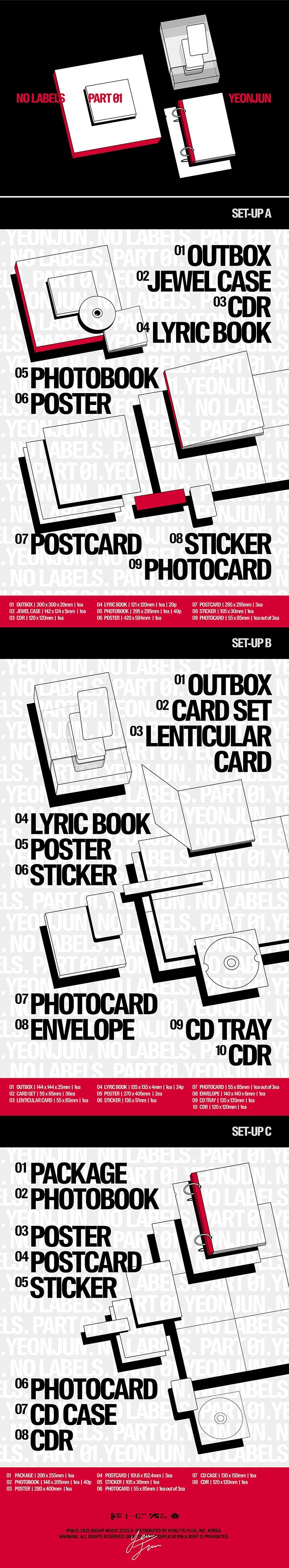 (PREVENTA) YEONJUN - NO LABELS: PART 01 + BDM GIFT