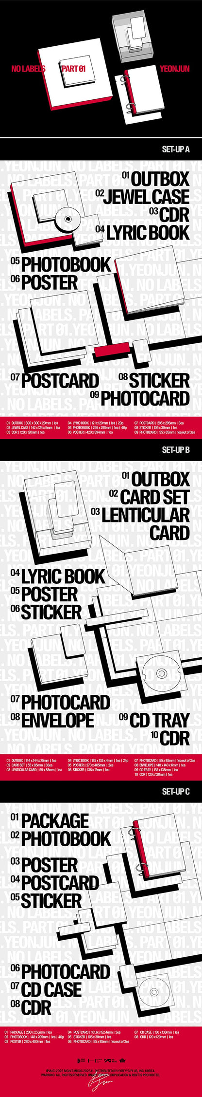 (PREVENTA) YEONJUN - NO LABELS: PART 01 + BDM GIFT
