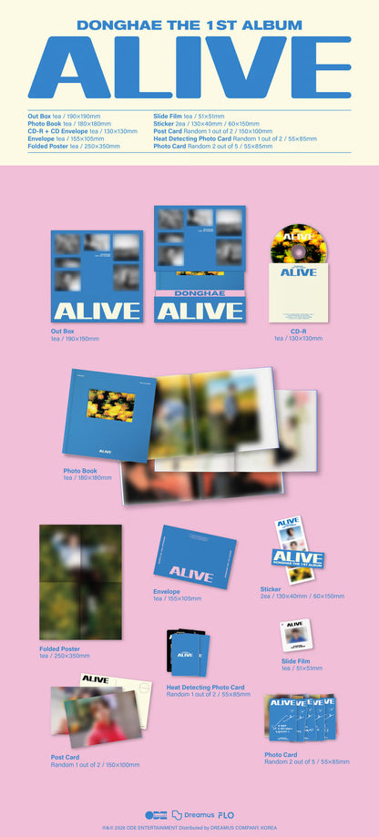 (PREVENTA) DONGHAE - 1st Full Album [ALIVE] PHOTOBOOK