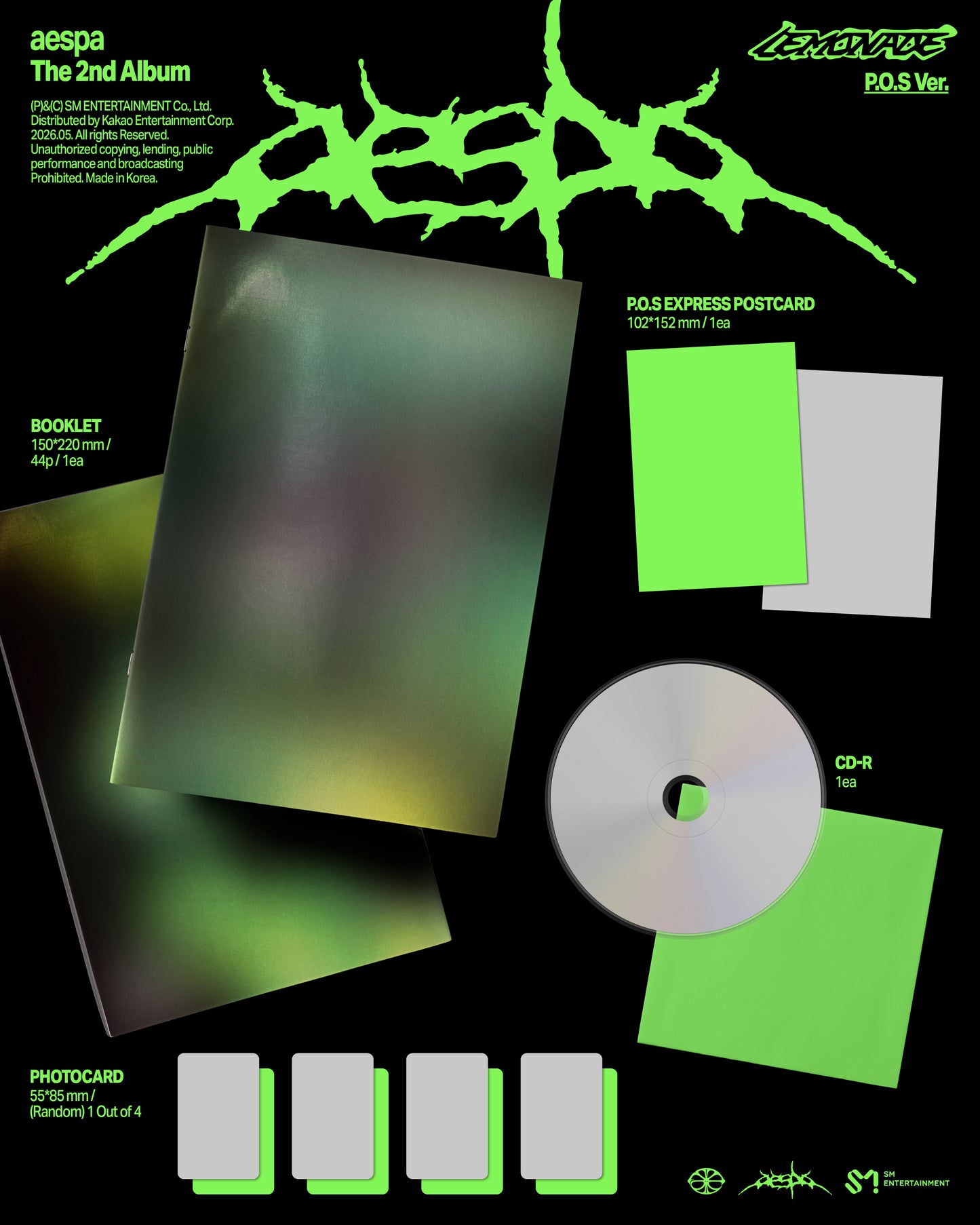 (PREVENTA) AESPA - 2nd Full Album [LEMONADE]