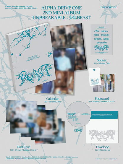 (PREVENTA) ALPHA DRIVE ONE - 2ND ALBUM [UNBREAKABLE : 少年BEAST]