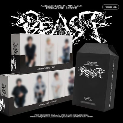 (PREVENTA) ALPHA DRIVE ONE - 2ND ALBUM [UNBREAKABLE : 少年BEAST] + APPLEMUSIC GIFT