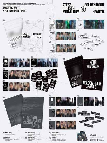 (PREVENTA) ATEEZ - 15TH MINI ALBUM [GOLDEN HOUR : Part.6]