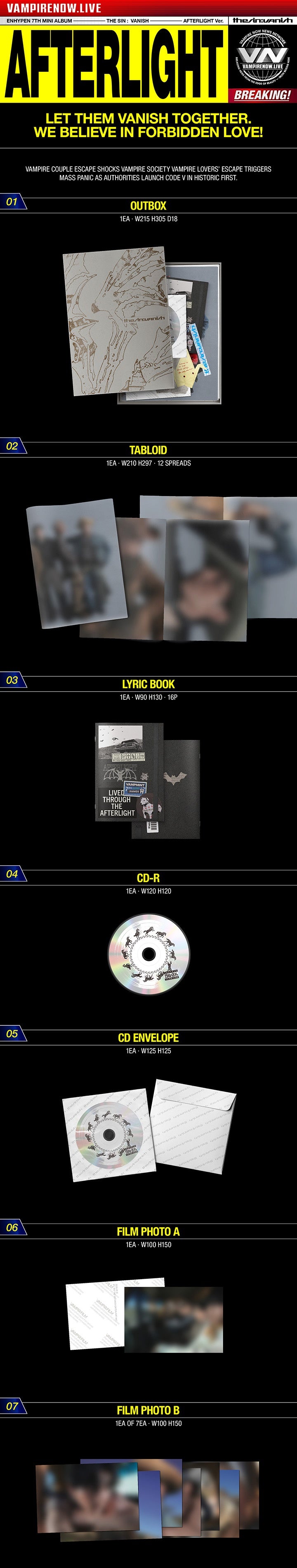 ENHYPEN ソンフン VANISH アメリカ限定　TARGET ENHYPEN THE VANISH PHOTO CARD PHOTOCARD OFFICIAL 7TH MINI TARGET