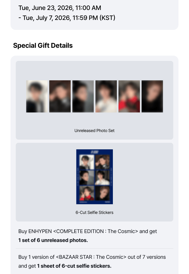 (PREVENTA) ENHYPEN - [COMPLETE EDITION : The Cosmic]