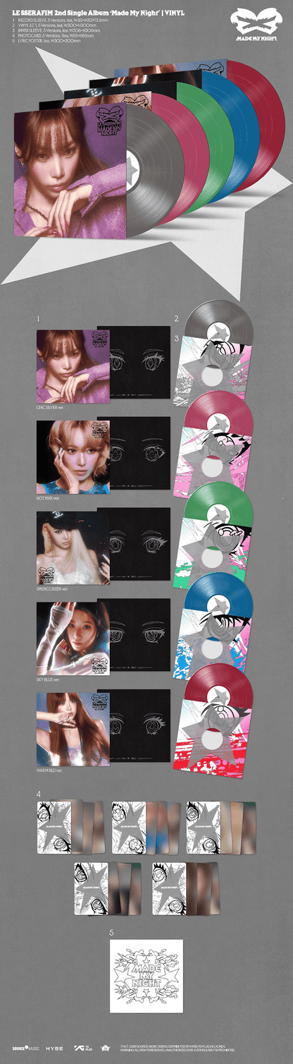 (PREVENTA) LE SSERAFIM - 2ND SINGLE [MADE MY NIGHT]