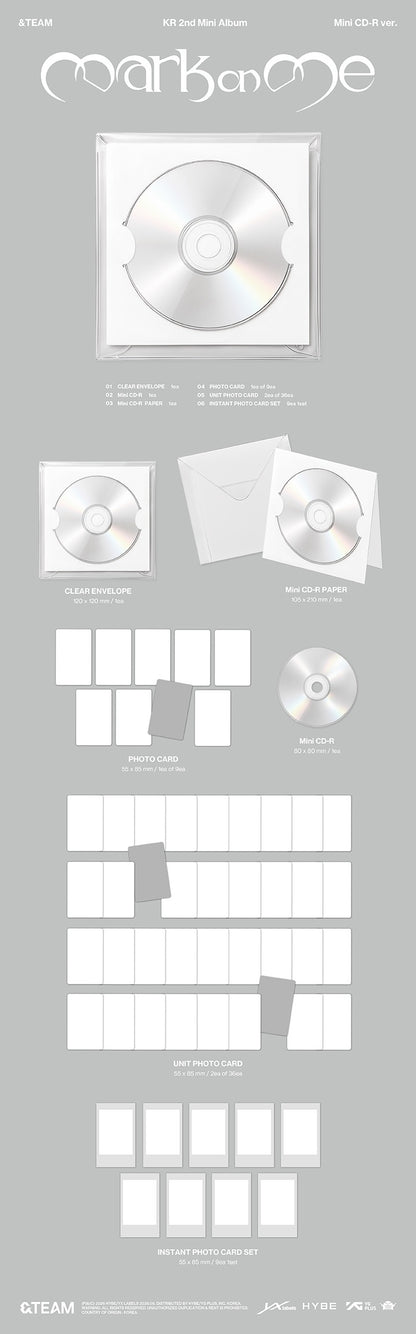 (PREVENTA) &TEAM - KR 2nd Mini Album 'MARK ON ME'