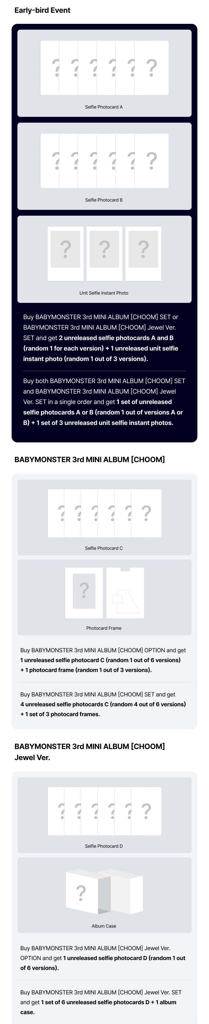 (PREVENTA) BABYMONSTER - 3rd MINI ALBUM [CHOOM] + WEVERSE EARLY-BIRD GIFT