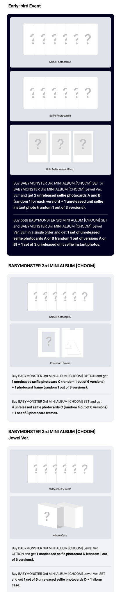 (PREVENTA) BABYMONSTER - 3rd MINI ALBUM [CHOOM] + WEVERSE EARLY-BIRD GIFT