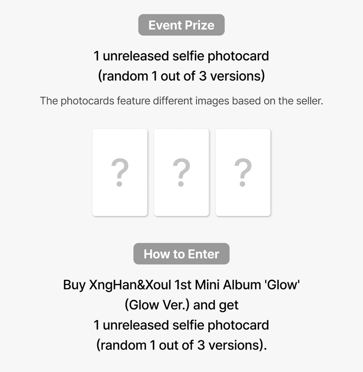(PREVENTA) XngHan&Xoul - 1st Mini Album [GLOW] + WEVERSE GIFT