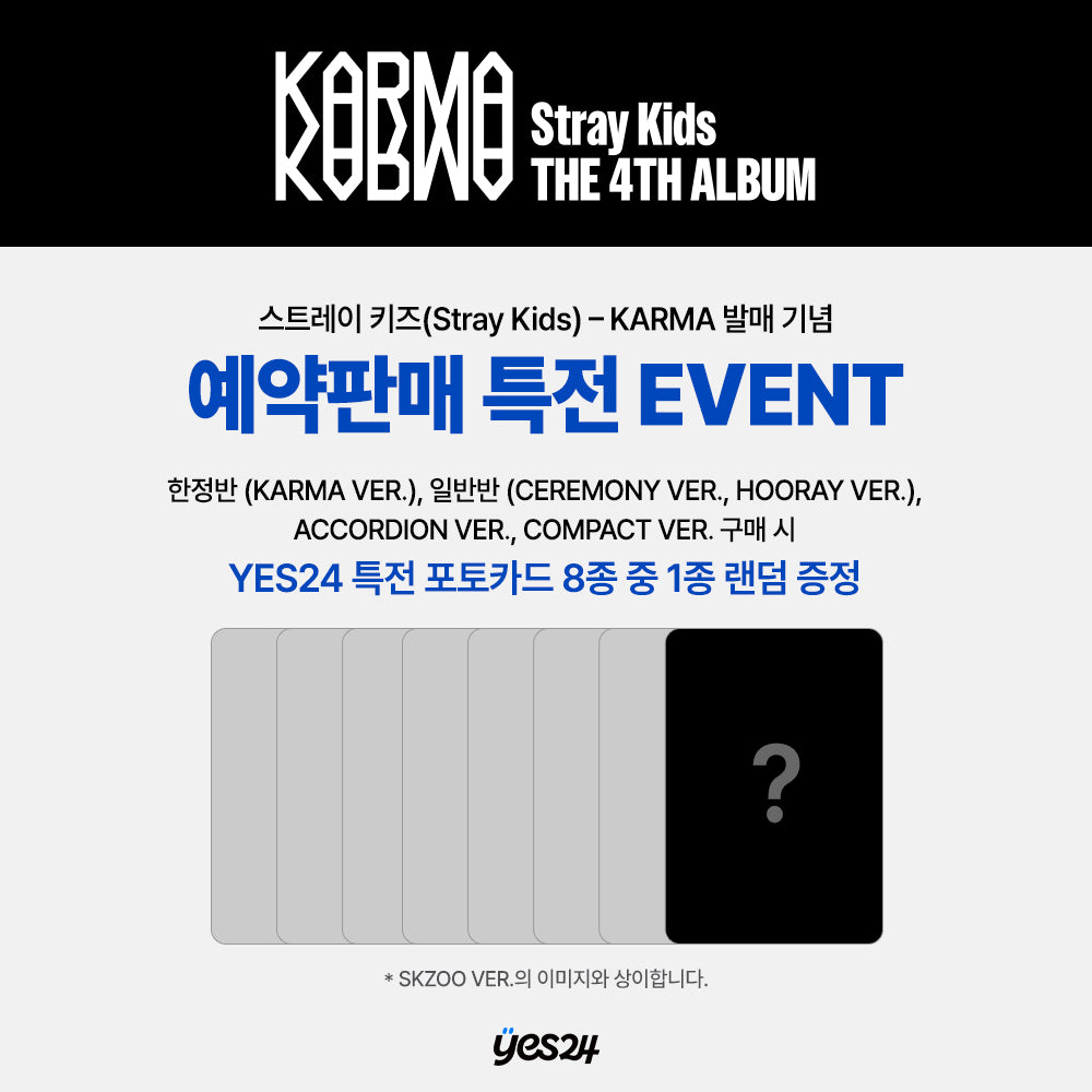 (PREVENTA) STRAY KIDS - 4th album [KARMA] + YES24 GIFT