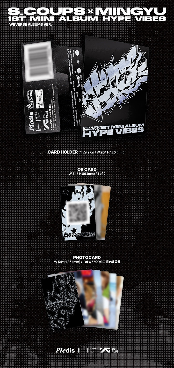 (PREVENTA) (SEVENTEEN) S.COUPS X MINGYU - 1ST MINI ALBUM [HYPE VIBES] + MAKESTAR GIFT