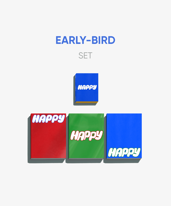 JIN (BTS) - [HAPPY] SOLO ALBUM (SET) + EARLY BIRD WEVERSE GIFT