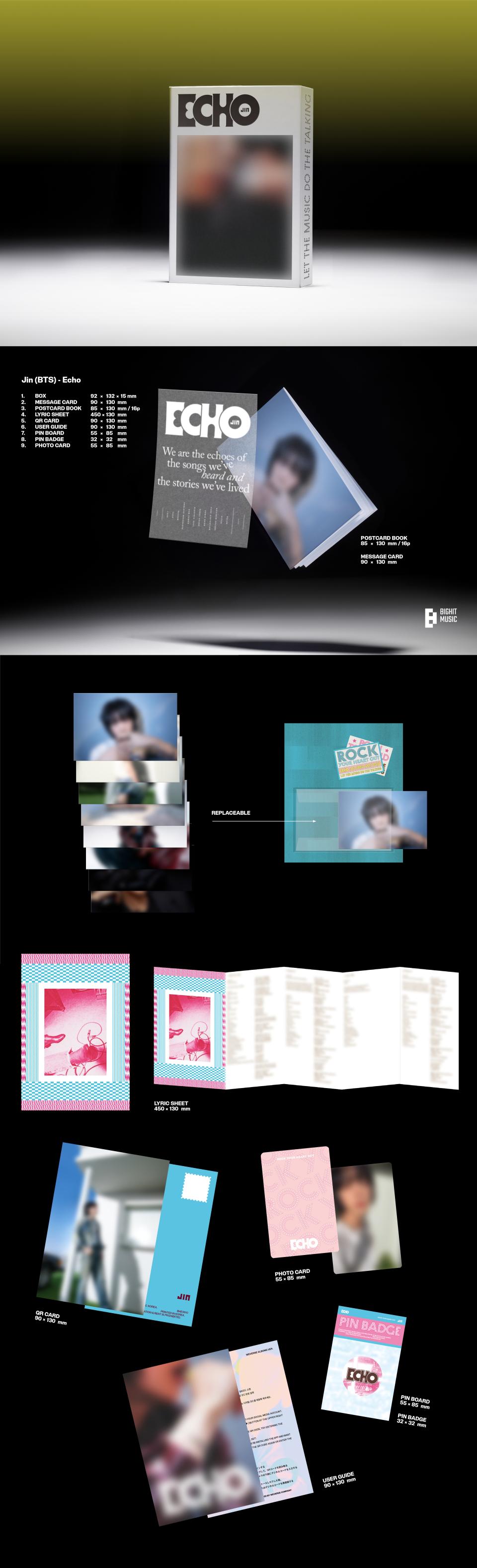 JIN - 2nd solo album [ECHO] + ''EARLY BIRD'' WEVERSE GIFT