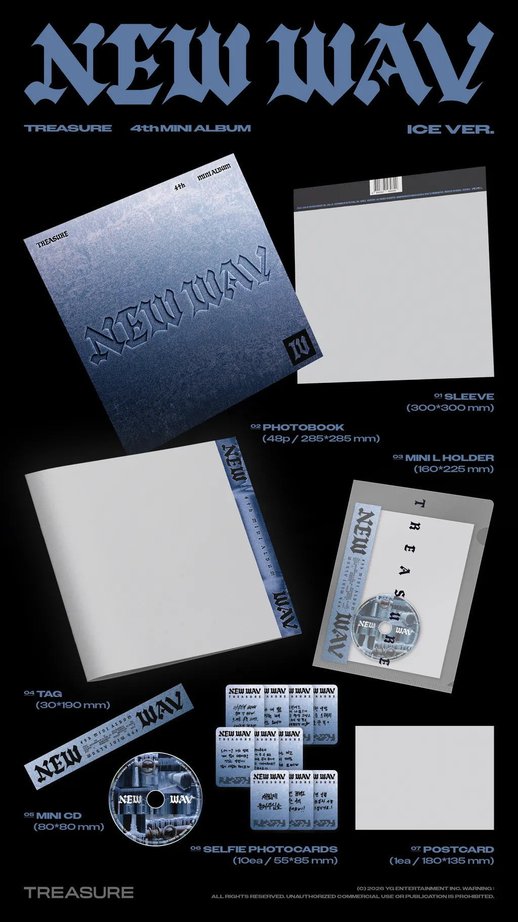 (PREVENTA) TREASURE - 4th MINI ALBUM [NEW WAV] + YG SHOP GIFT