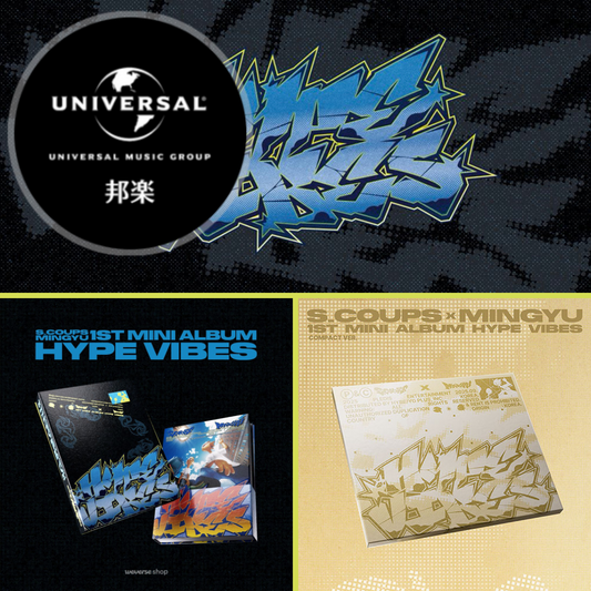 (PREVENTA) (SEVENTEEN) S.COUPS X MINGYU - 1ST MINI ALBUM [HYPE VIBES] + UNIVERSAL MUSIC JAPAN GIFT