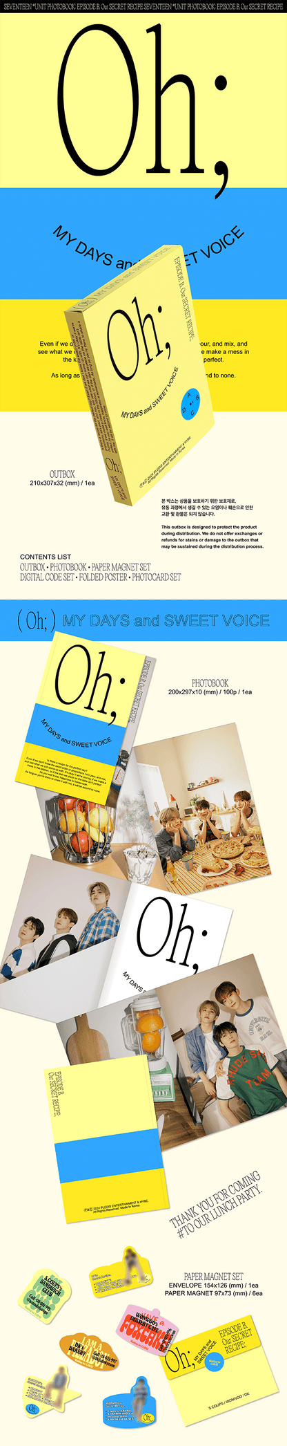 (PREVENTA) SEVENTEEN - SEVENTEEN UNIT PHOTOBOOK ‘EPISODE A,B'