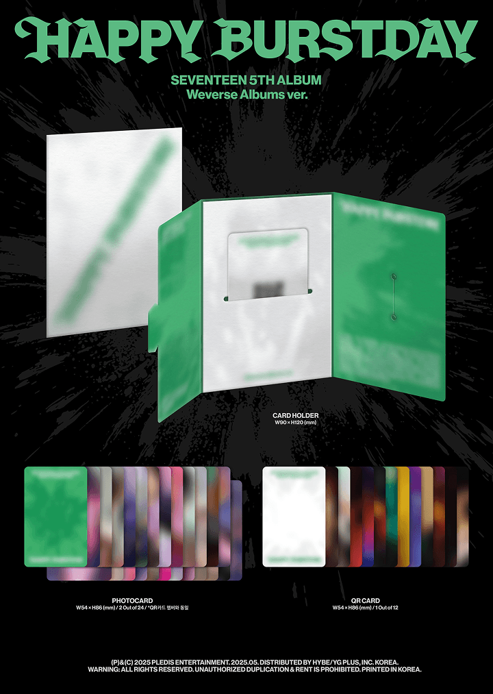 SEVENTEEN - 5th Album ‘HAPPY BURSTDAY’ + WEVERSE GIFT