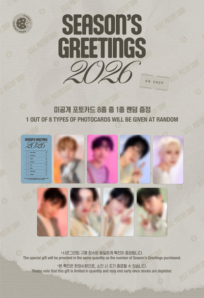 (PREVENTA) ATEEZ - 2026 SEASON'S GREETINGS + KQ GIFT