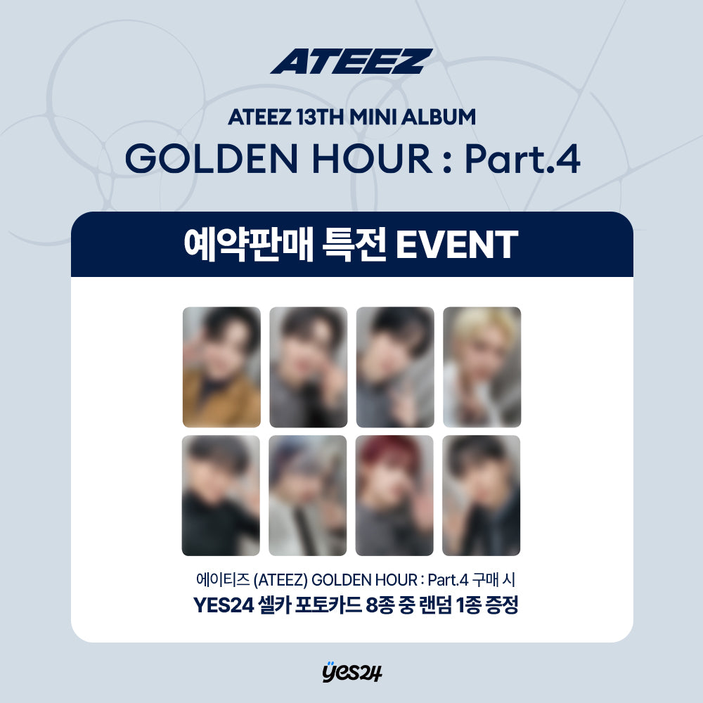 (PREVENTA) ATEEZ - 13TH MINI ALBUM [GOLDEN HOUR : Part.4] + YES24