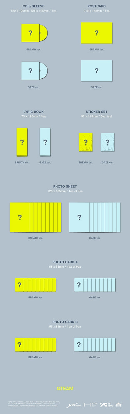(PREVENTA) &TEAM - KR 1st Mini Album 'Back to Life' + WEVERSE GIFT