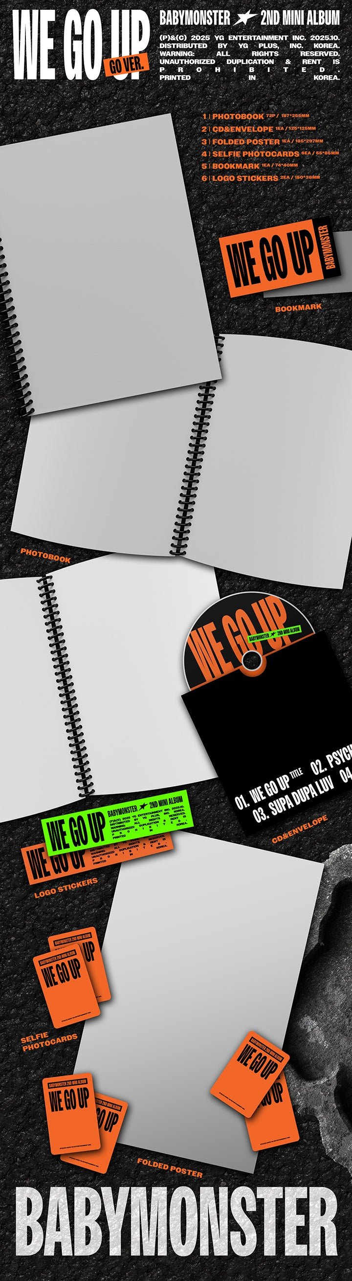 (PREVENTA) BABYMONSTER - 2nd MINI ALBUM [WE GO UP]