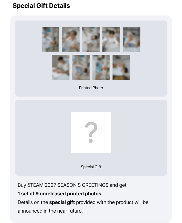 (PREVENTA) &TEAM - 2027 SEASON’S GREETINGS [Who Ate the Cake?]+ WEVERSE GIFT