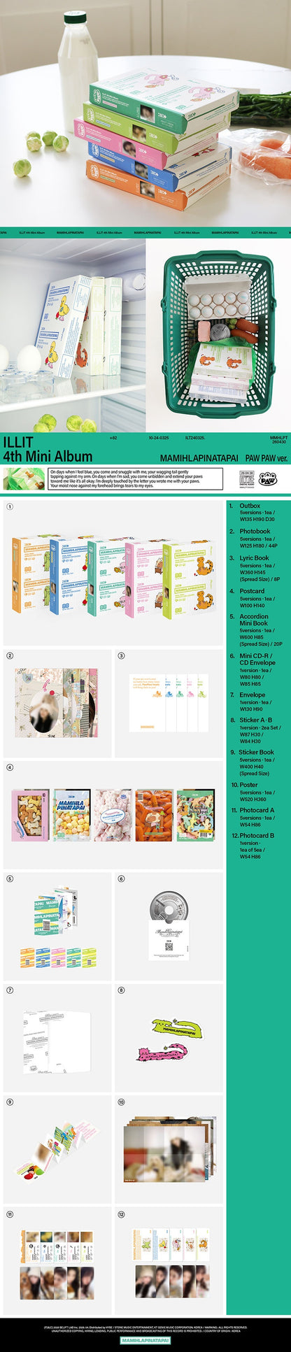 (PREVENTA) ILLIT - 4th Mini Album 'MAMIHLAPINATAPAI'