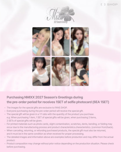 (PREVENTA) NMIXX - 2027 SEASON’S GREETINGS [MIXX ON THE ROAD] + FANS SHOP GIFT