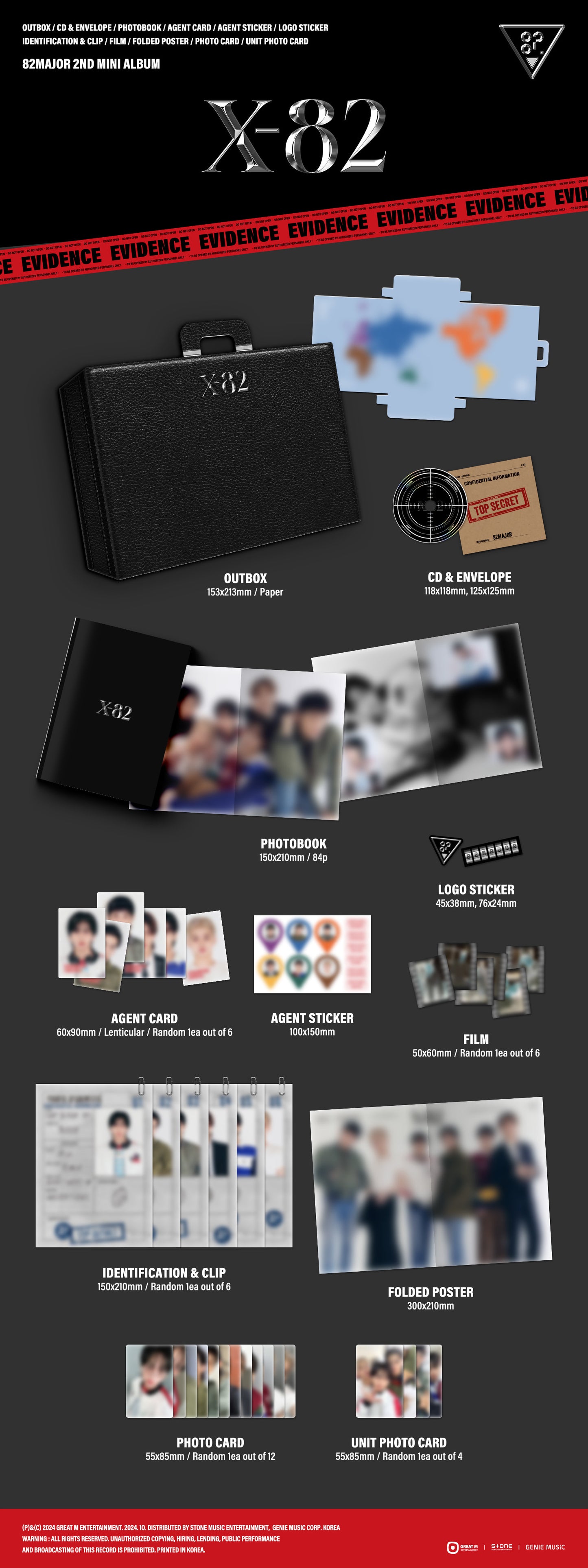 82MAJOR  - 2ND MINI ALBUM [X-82]