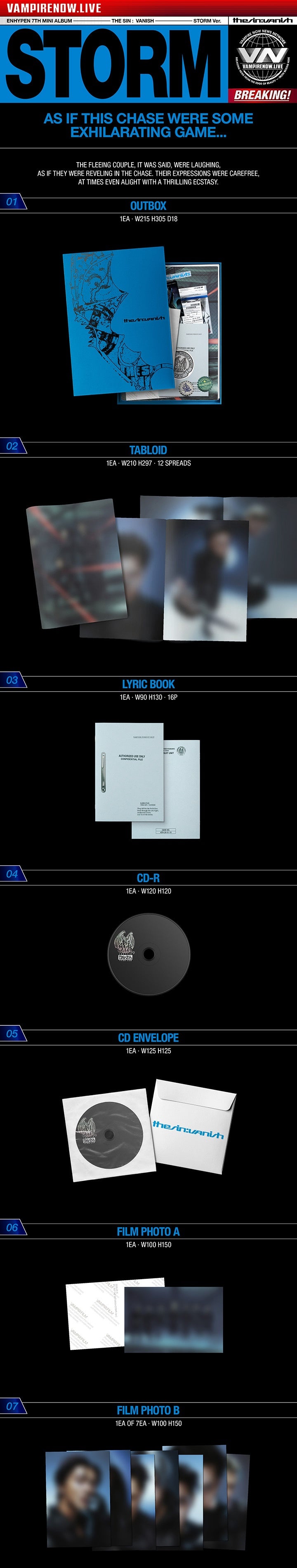 (PREVENTA) ENHYPEN - 7TH MINI ALBUM [THE SIN : VANISH] + TARGET EXCLUSIVE