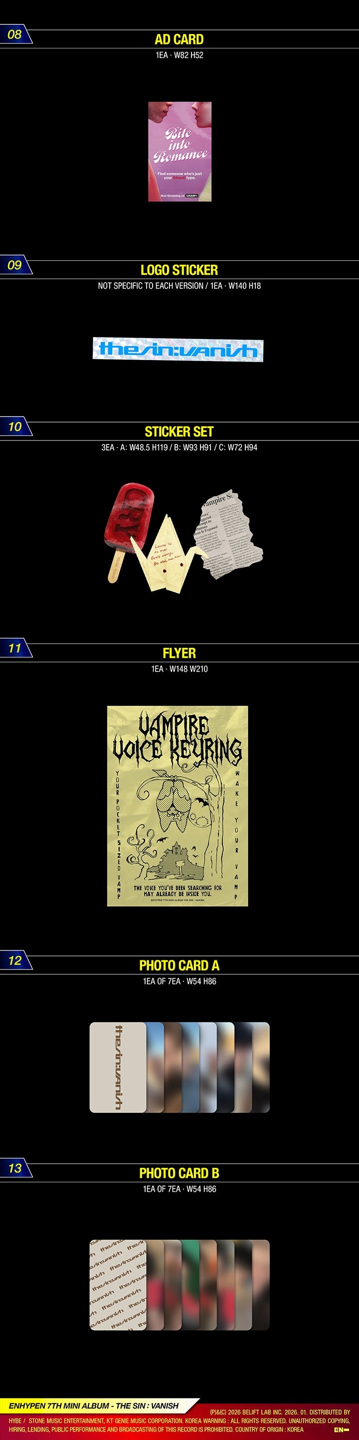 (PREVENTA) ENHYPEN - 7TH MINI ALBUM [THE SIN : VANISH] + TARGET EXCLUSIVE
