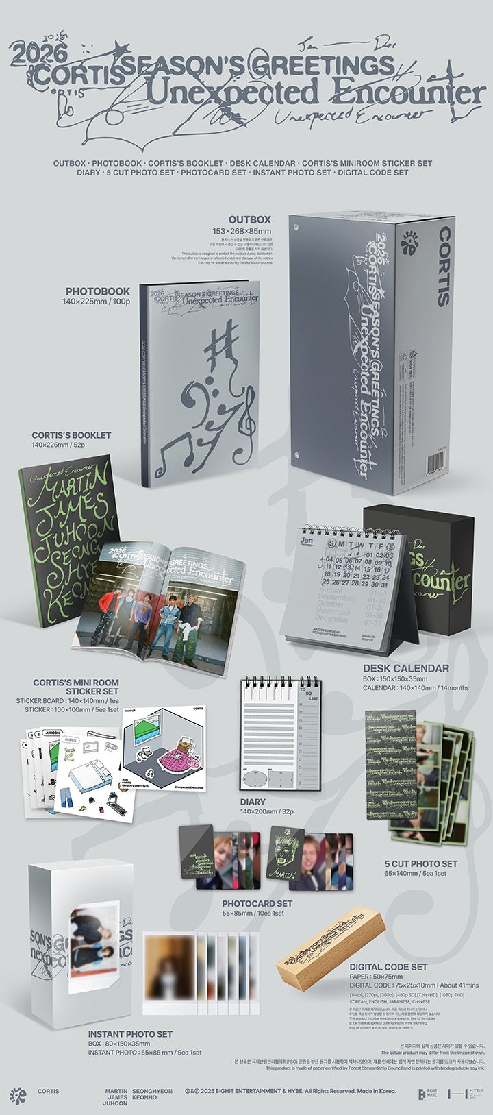 2da (PREVENTA) CORTIS - 2026 SEASON'S GREETINGS [UNEXPECTED ENCOUNTER] + WEVERSE GIFT