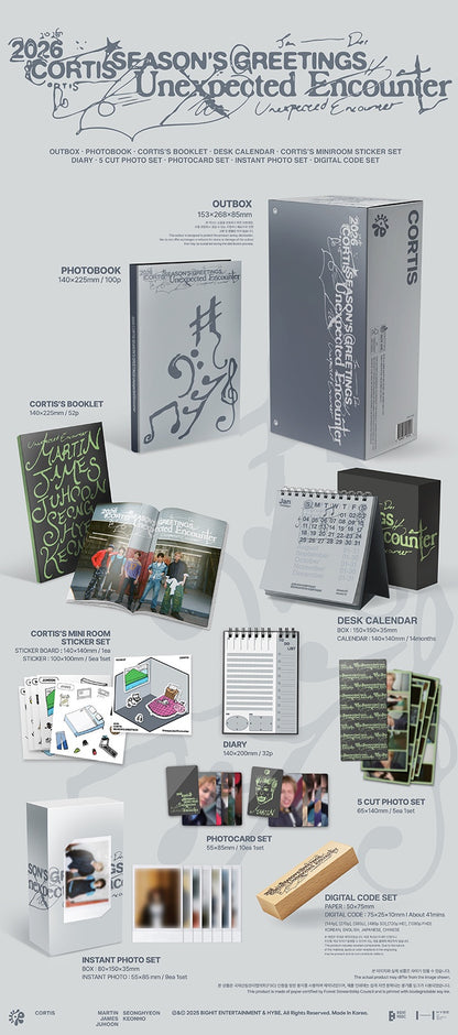 2da (PREVENTA) CORTIS - 2026 SEASON'S GREETINGS [UNEXPECTED ENCOUNTER] + WEVERSE GIFT