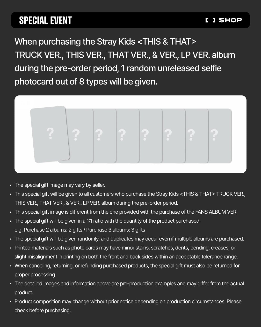 (PREVENTA) STRAY KIDS - mini album [THIS & THAT] + FANS SHOP GIFT