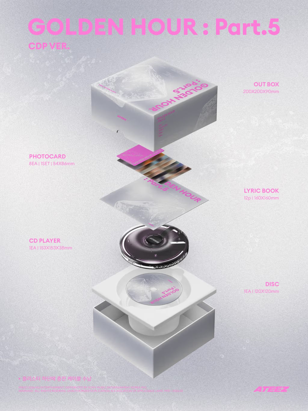 (PREVENTA) ATEEZ - 14th mini album - GOLDEN HOUR: PART.5 (CDP VER.)